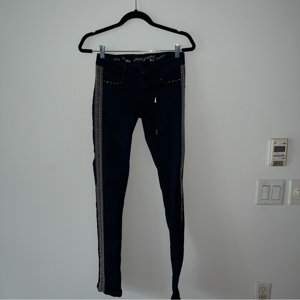 Ultrajeans by Custo BarcelonaVintage Size 26 - embroidered gorgeous iconic pants
